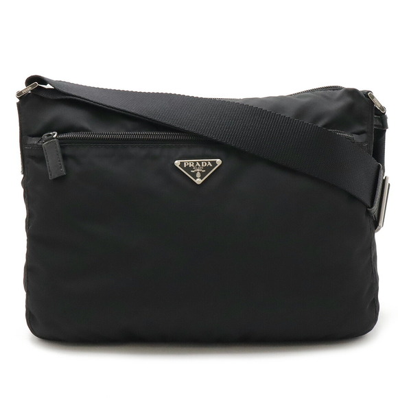 Prada Vela Nero Pochette Shoulder Bag Crossbody Black - Picture 1 of 9
